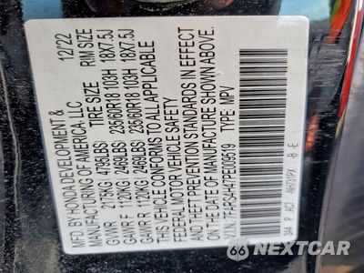 Zdjęcie 12 z 12 samochodu: 2023 HONDA CR-V EX VIN:7FARS4H47PE009519 - miniatura