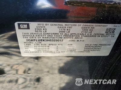 Zdjęcie 12 z 12 samochodu: 2017 GMC TERRAIN SLT VIN:2GKFLUEK3H6329012 - miniatura