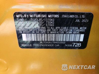 Zdjęcie 12 z 12 samochodu: 2024 MITSUBISHI MIRAGE ES VIN:ML32AUHJ7RH002503 - miniatura