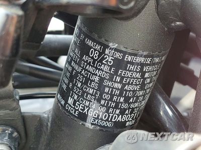 Zdjęcie 9 z 9 samochodu: 2026 KAWASAKI EX500 VIN:ML5EXGG10TDA80211 - miniatura