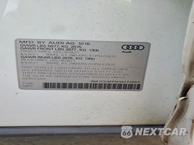 Zdjęcie 13 z 13 samochodu: 2017 AUDI SQ5 PREMIUM PLUS VIN:WA1CCAFP5HA074853 - miniatura