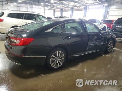 Trzecie zdjęcie samochodu z tyłu: 2021 HONDA ACCORD HYBRID EXL VIN:1HGCV3F5XMA005355 - miniatura