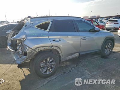 Trzecie zdjęcie samochodu z tyłu: 2022 HYUNDAI TUCSON BLUE VIN:KM8JBCA15NU078714 - miniatura