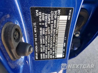 Zdjęcie 13 z 13 samochodu: 2019 HONDA CIVIC SPORT TOURING VIN:SHHFK7H91KU401477 - miniatura