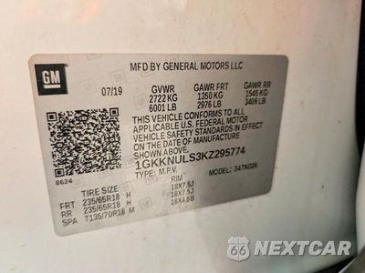 Zdjęcie 12 z 12 samochodu: 2019 GMC ACADIA SLT-1 VIN:1GKKNULS3KZ295774 - miniatura