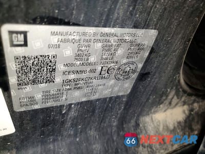 Zdjęcie 13 z 13 samochodu: 2019 GMC YUKON XL K1500 SLE VIN:1GKS2FKC7KR119423 - miniatura