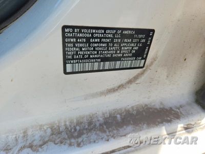 Zdjęcie 12 z 12 samochodu: 2013 VOLKSWAGEN PASSAT SE VIN:1VWBP7A3XDC069785 - miniatura