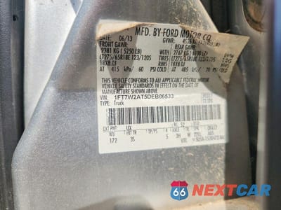 Zdjęcie 12 z 12 samochodu: 2013 FORD F250 SUPER DUTY VIN:1FT7W2AT5DEB86533 - miniatura
