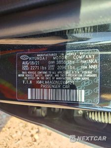 Zdjęcie 12 z 12 samochodu: 2022 HYUNDAI ELANTRA SEL VIN:KMHLM4AG0NU244621 - miniatura
