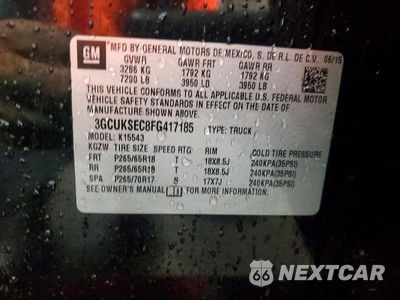 Zdjęcie 13 z 13 samochodu: 2015 CHEVROLET SILVERADO K1500 LTZ VIN:3GCUKSEC8FG417185 - miniatura