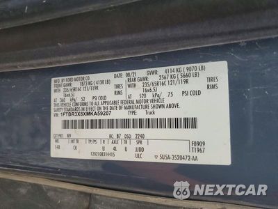 Zdjęcie 13 z 13 samochodu: 2021 FORD TRANSIT 250 DELIVERY VAN VIN:1FTBR3X8XMKA59207 - miniatura