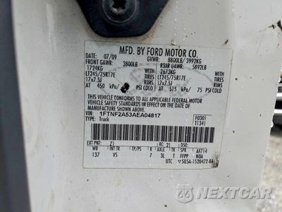 Zdjęcie 12 z 12 samochodu: 2010 FORD F250 SUPER DUTY VIN:1FTNF2A53AEA04817 - miniatura