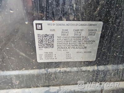 Zdjęcie 13 z 13 samochodu: 2020 CHEVROLET EQUINOX LT VIN:2GNAXJEV9L6211128 - miniatura