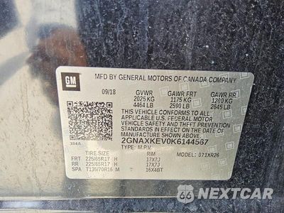 Zdjęcie 12 z 12 samochodu: 2019 CHEVROLET EQUINOX LT VIN:2GNAXKEV0K6144567 - miniatura