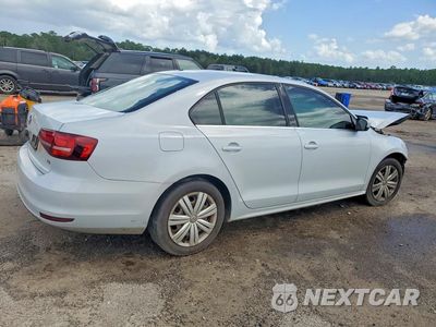 Trzecie zdjęcie samochodu z tyłu: 2017 VOLKSWAGEN JETTA S VIN:3VW2B7AJ0HM406496 - miniatura