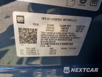 Zdjęcie 14 z 14 samochodu: 2026 CHEVROLET TRAVERSE LT VIN:1GNEVGKS1TJ306760 - miniatura