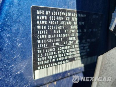 Zdjęcie 13 z 13 samochodu: 2018 VOLKSWAGEN TIGUAN LIMITED VIN:WVGBV7AX8JK004376 - miniatura