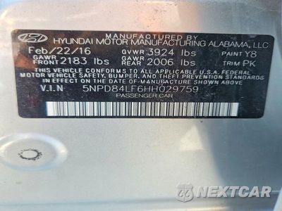 Zdjęcie 12 z 12 samochodu: 2017 HYUNDAI ELANTRA SE VIN:5NPD84LF6HH029759 - miniatura