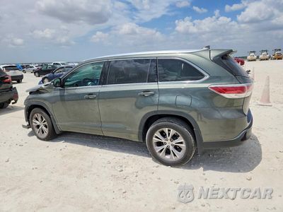 Drugie zdjęcie samochodu z przodu: 2015 TOYOTA HIGHLANDER XLE VIN:5TDJKRFHXFS120037 - miniatura