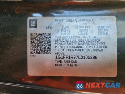 Zdjęcie 12 z 12 samochodu: 2020 CHEVROLET CAMARO LZ VIN:1G1FF1R77L0105386 - miniatura