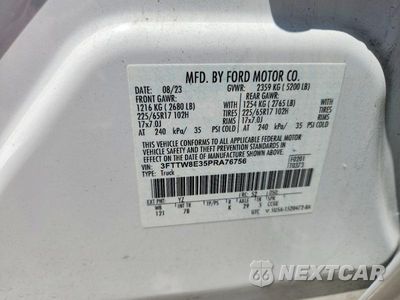 Zdjęcie 12 z 12 samochodu: 2023 FORD MAVERICK XL VIN:3FTTW8E35PRA76756 - miniatura
