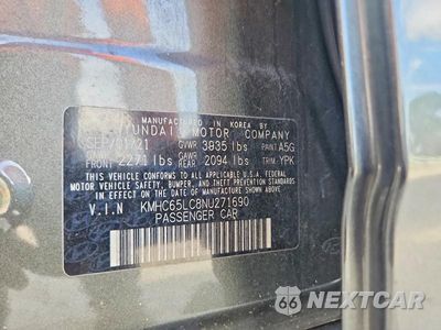 Zdjęcie 12 z 12 samochodu: 2022 HYUNDAI IONIQ BLUE VIN:KMHC65LC8NU271690 - miniatura