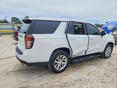 Trzecie zdjęcie samochodu z tyłu: 2022 CHEVROLET TAHOE C1500 PREMIER VIN:1GNSCSKD0NR129622 - miniatura