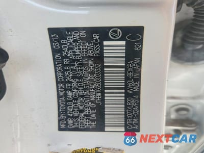 Zdjęcie 13 z 13 samochodu: 2013 LEXUS ES 300H VIN:JTHBW1GG5D2023332 - miniatura