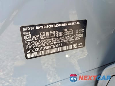Zdjęcie 13 z 13 samochodu: 2024 BMW X4 XDRIVE30I VIN:5UX33DT05R9T69547 - miniatura