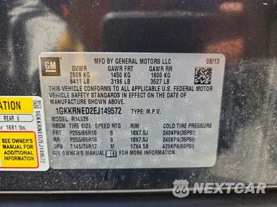 Zdjęcie 14 z 14 samochodu: 2014 GMC ACADIA SLE VIN:1GKKRNED2EJ149572 - miniatura