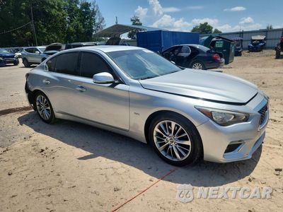 Czwarte zdjęcie samochodu z boku: 2019 INFINITI Q50 3.0T LUXE VIN:JN1EV7APXKM513511 - miniatura