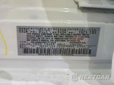 Zdjęcie 13 z 13 samochodu: 2023 NISSAN SENTRA SV VIN:3N1AB8CV6PY272026 - miniatura