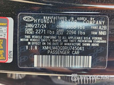 Zdjęcie 12 z 12 samochodu: 2024 HYUNDAI ELANTRA SEL VIN:KMHLM4DG9RU745041 - miniatura