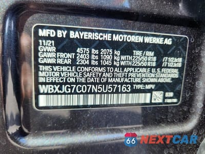 Zdjęcie 13 z 13 samochodu: 2022 BMW X1 SDRIVE28I VIN:WBXJG7C07N5U57163 - miniatura