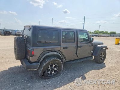 Trzecie zdjęcie samochodu z tyłu: 2018 JEEP WRANGLER UNLIMITED SPORT VIN:1C4HJXDG9JW138926 - miniatura