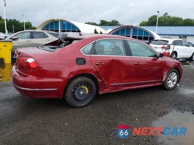 Trzecie zdjęcie samochodu z tyłu: 2016 VOLKSWAGEN PASSAT S VIN:1VWAT7A39GC050219 - miniatura