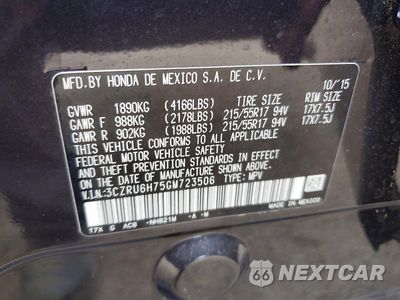 Zdjęcie 13 z 13 samochodu: 2016 HONDA HR-V EXL VIN:3CZRU6H75GM723506 - miniatura