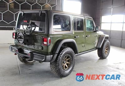 Trzecie zdjęcie samochodu z tyłu: 2021 JEEP WRANGLER UNLIMITED RUBICON VIN:1C4JJXFM7MW536211 - miniatura