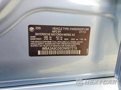 Zdjęcie 12 z 12 samochodu: 2013 BMW 335 I VIN:WBA3A9G56DNR97219 - miniatura