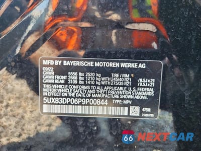 Zdjęcie 13 z 13 samochodu: 2023 BMW X3 M40I VIN:5UX83DP06P9P00844 - miniatura