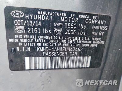 Zdjęcie 13 z 13 samochodu: 2015 HYUNDAI ELANTRA SPORT VIN:KMHDH4AH4FU347463 - miniatura