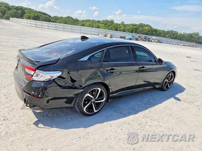 Trzecie zdjęcie samochodu z tyłu: 2018 HONDA ACCORD SPORT VIN:1HGCV1F36JA114524 - miniatura