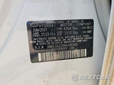 Zdjęcie 12 z 12 samochodu: 2022 HYUNDAI SONATA LIMITED VIN:KMHL34J24NA168345 - miniatura