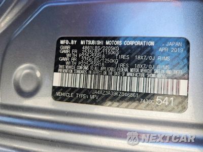 Zdjęcie 12 z 12 samochodu: 2019 MITSUBISHI OUTLANDER SE VIN:JA4AZ3A39KZ046861 - miniatura