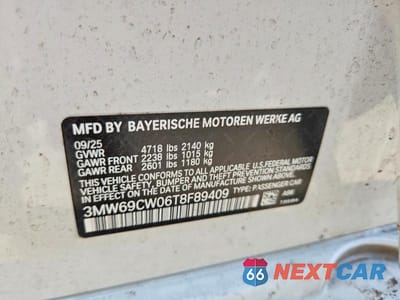 Zdjęcie 12 z 12 samochodu: 2026 BMW 330I VIN:3MW69CW06T8F89409 - miniatura