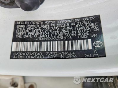 Zdjęcie 12 z 12 samochodu: 2010 TOYOTA PRIUS III VIN:JTDKN3DUXA0047028 - miniatura