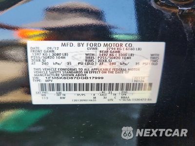 Zdjęcie 13 z 13 samochodu: 2013 FORD EXPLORER XLT VIN:1FM5K8D87DGB17999 - miniatura