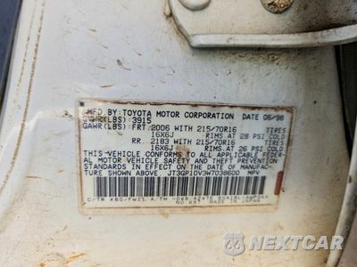 Zdjęcie 13 z 13 samochodu: 1998 TOYOTA RAV4 BASE VIN:JT3GP10V3W7038600 - miniatura