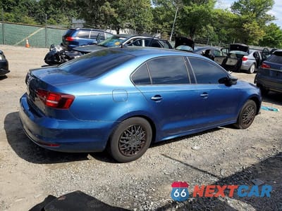 Trzecie zdjęcie samochodu z tyłu: 2016 VOLKSWAGEN JETTA S VIN:3VW267AJ9GM416169 - miniatura