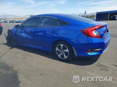 Drugie zdjęcie samochodu z przodu: 2019 HONDA CIVIC LX VIN:19XFC2F67KE212011 - miniatura